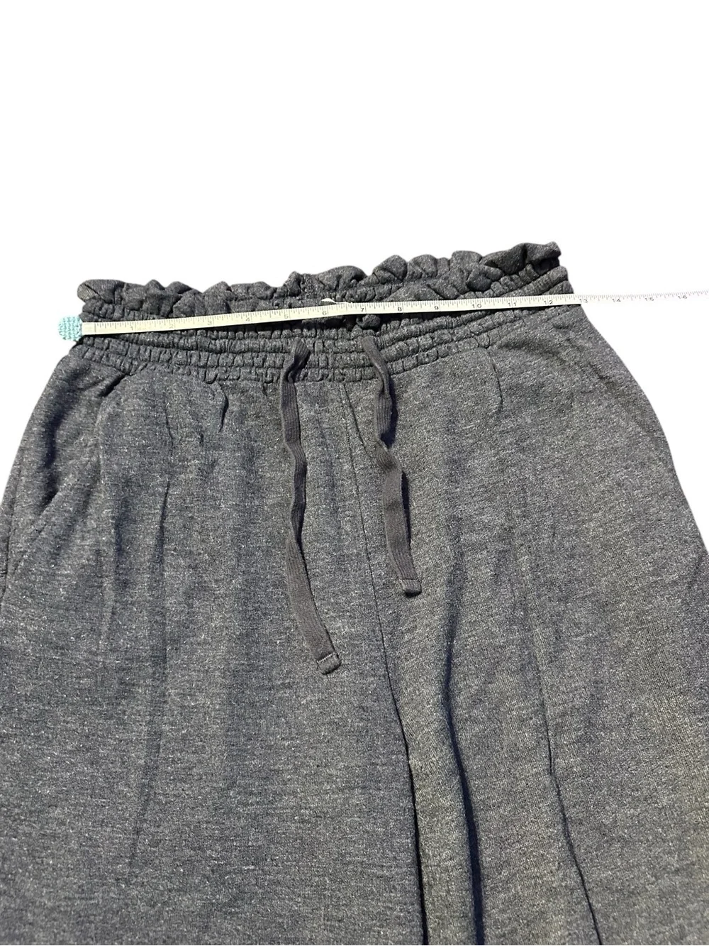 Wide Leg Super Soft Drawstring Lounge Pants in Heather Gray